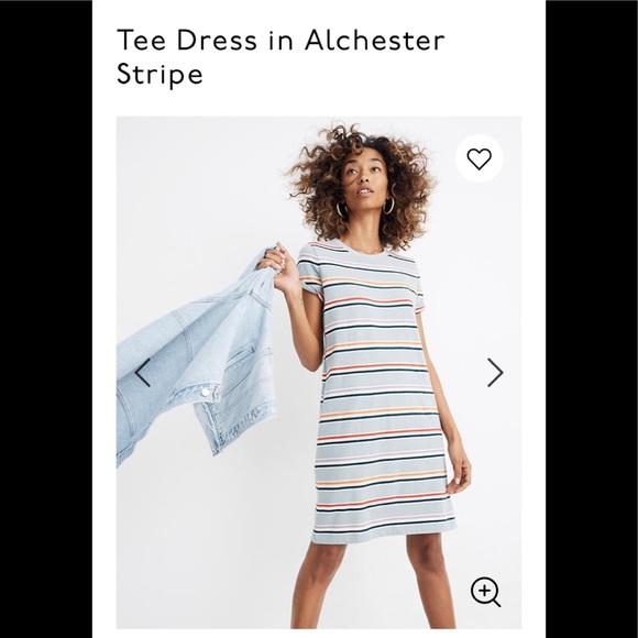 Madewell Dresses & Skirts - Madewell Tee Dress in Alchester Stripe